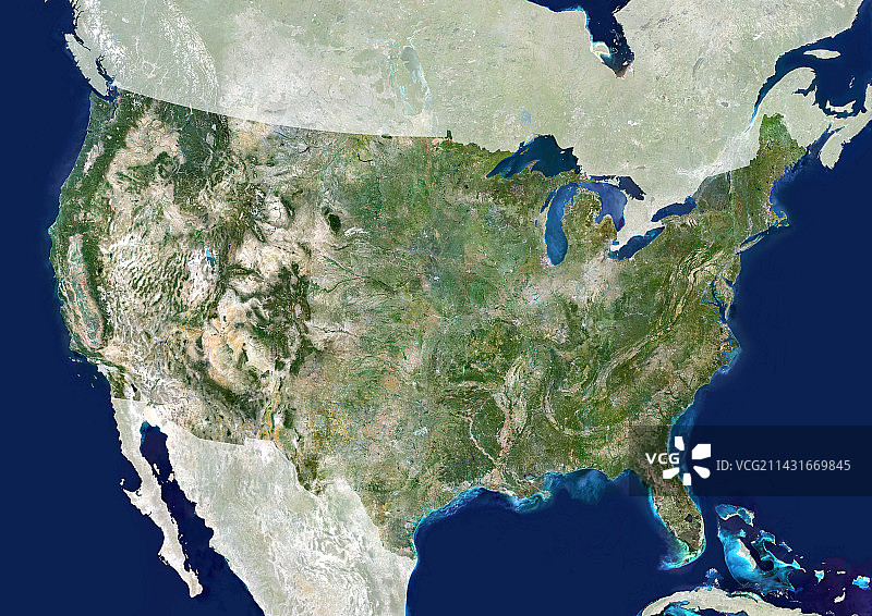 美国卫星图像图片素材