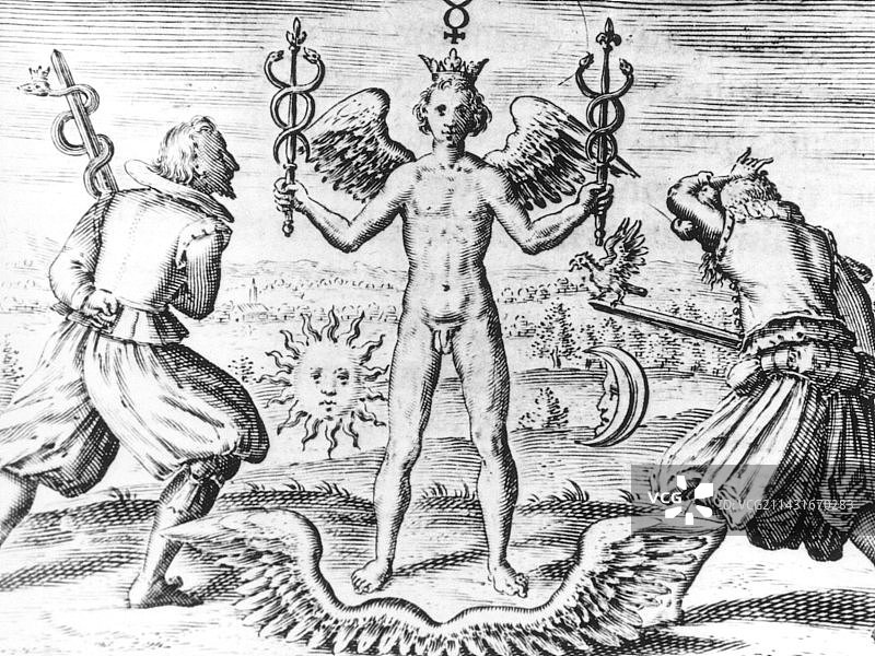 炼金术概念雕刻符号图片素材