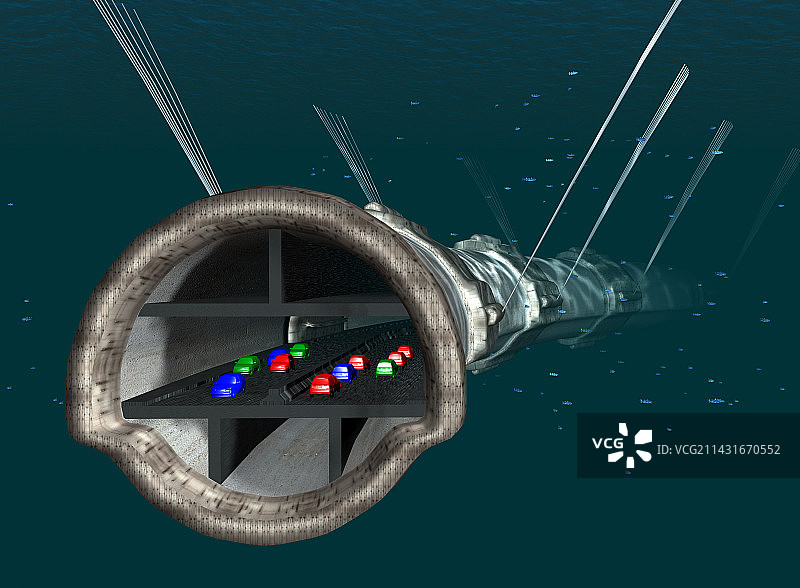 水下隧道艺术作品图片素材