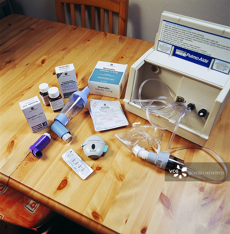 雾化器与药物图片素材