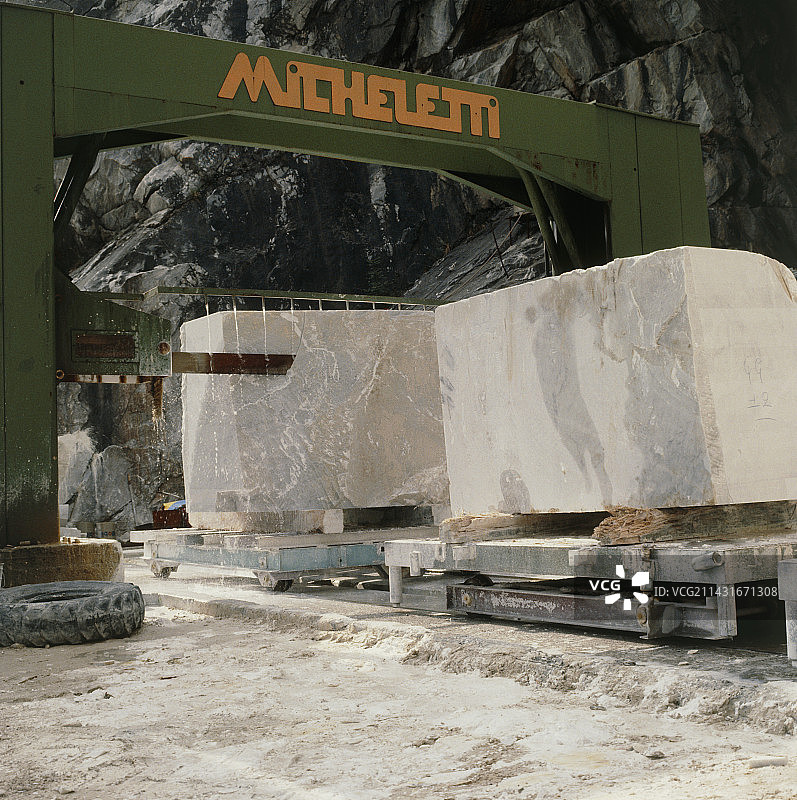 意大利凡蒂斯克里蒂采石场的大理石采石场图片素材