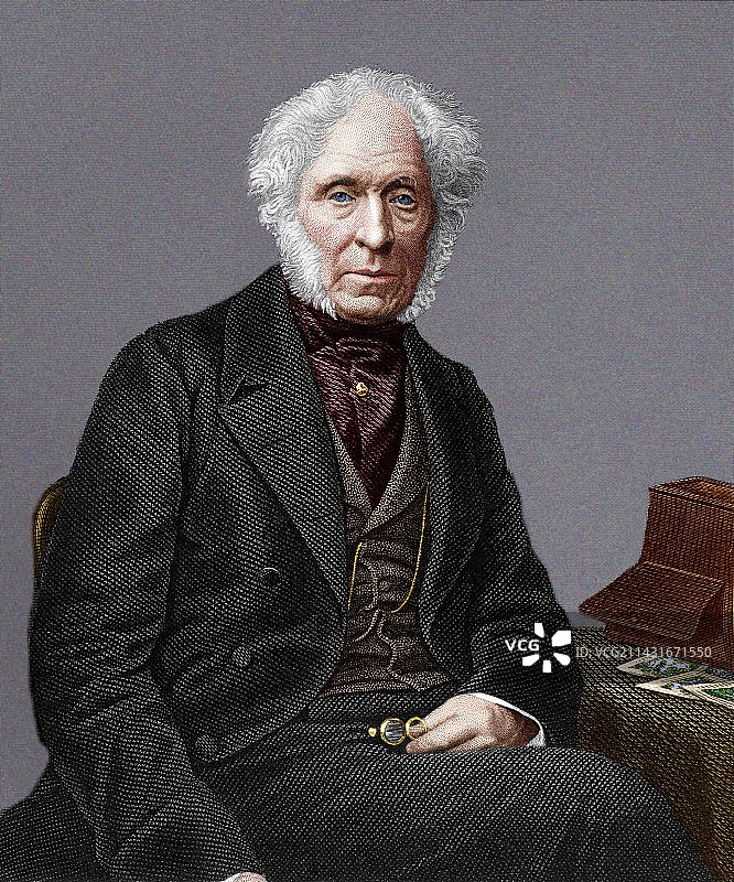 苏格兰物理学家大卫·布鲁斯特图片素材