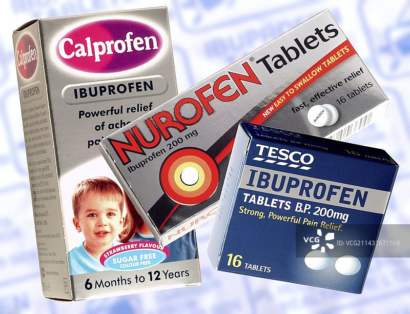 布洛芬类止痛药图片素材
