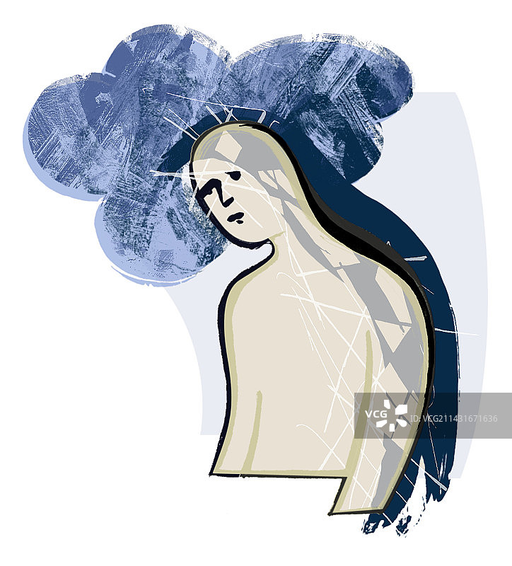 抑郁症图片素材