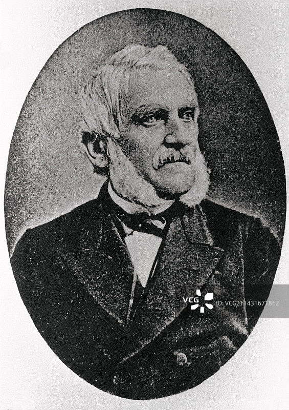 赫尔曼·冯·费林肖像，1812-1885图片素材