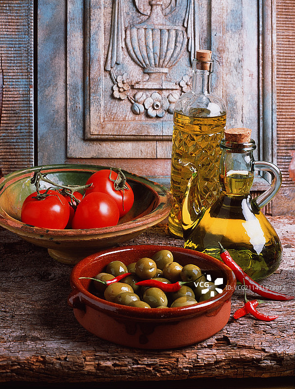 番茄和橄榄图片素材