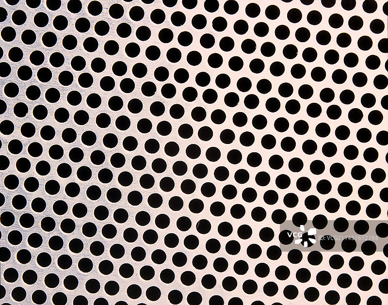 穿孔锌板特写图片素材