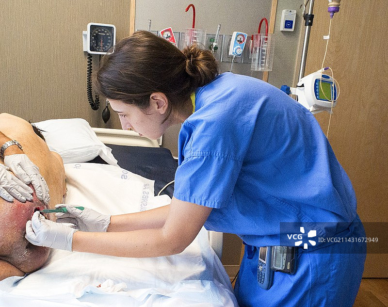 压疮伤口护理图片素材