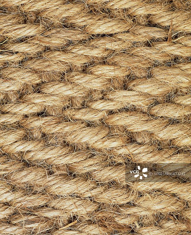 黄麻垫编织的微距照片图片素材