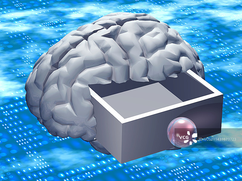 大脑容量概念艺术作品图片素材