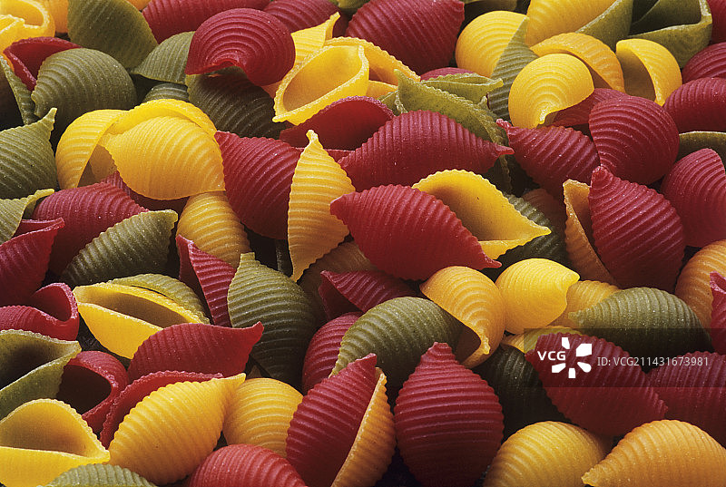 彩色贝壳意大利面图片素材