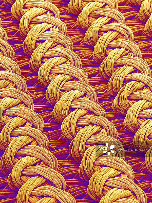 编织面料，SEM图片素材