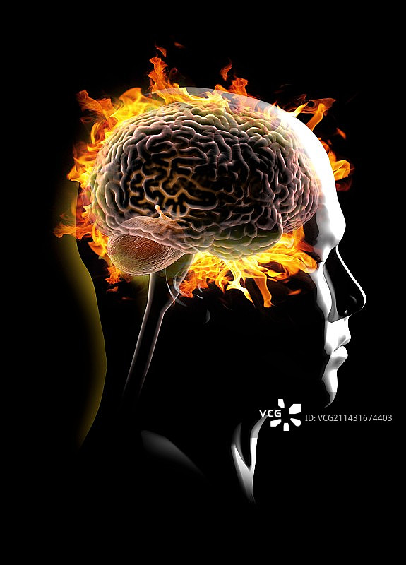 有通感的头脑概念图图片素材