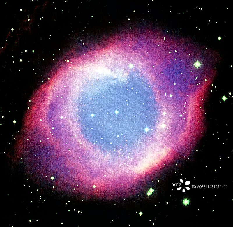 螺旋星云NGC 7293的CCD光学图像图片素材