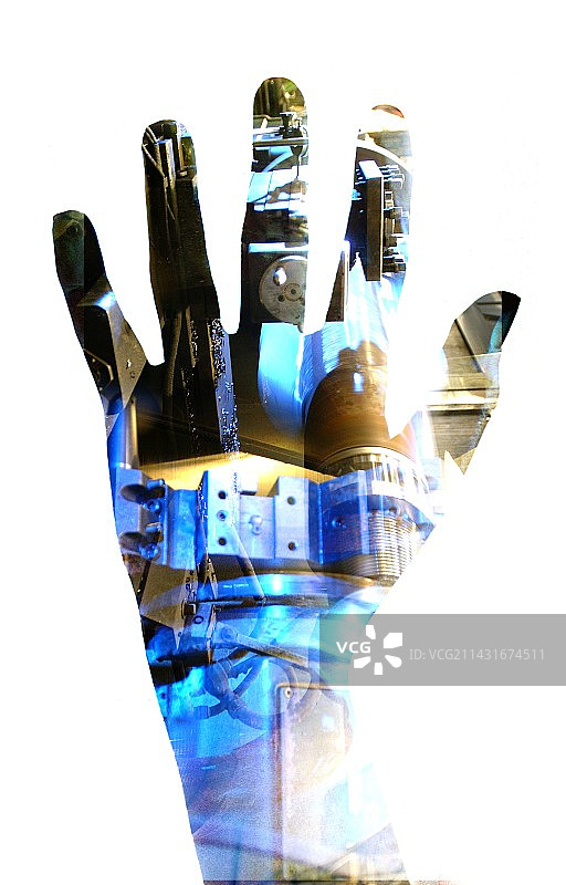 科技感的手图片素材