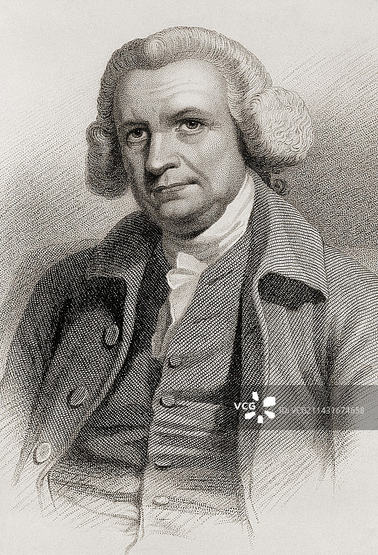 英国工程师约翰·斯米顿肖像图片素材