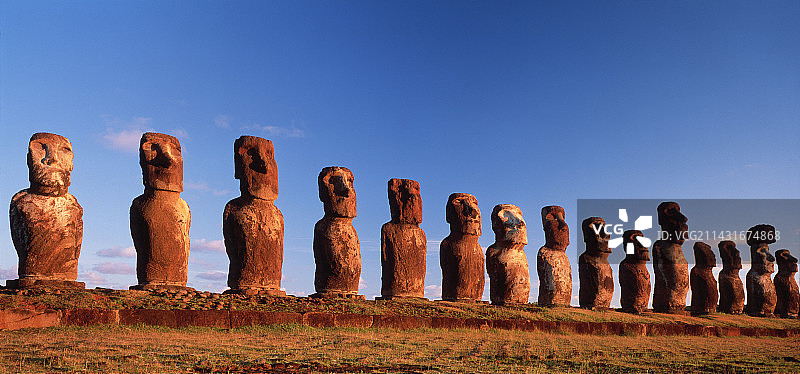 复活节岛雕像图片素材