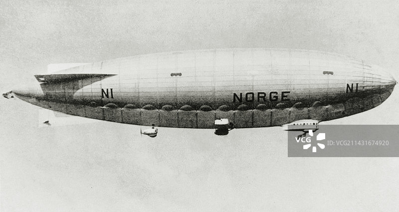 首次飞越北极的飞艇图片素材