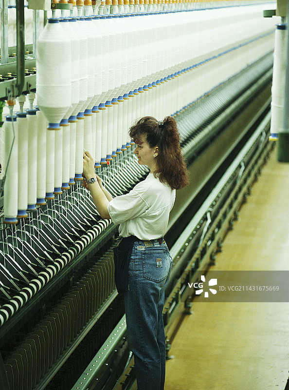棉花纺纱机图片素材