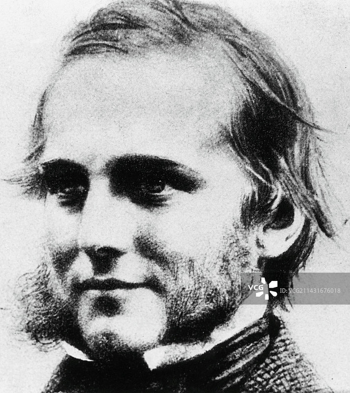 英国化学家查尔斯·曼斯菲尔德肖像图片素材