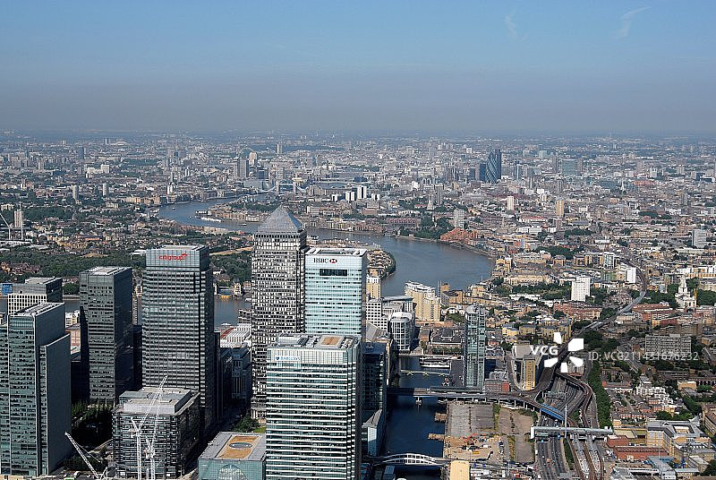 英国伦敦上空的空气污染图片素材