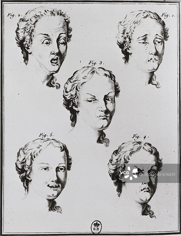 女性面部表情的历史艺术作品图片素材