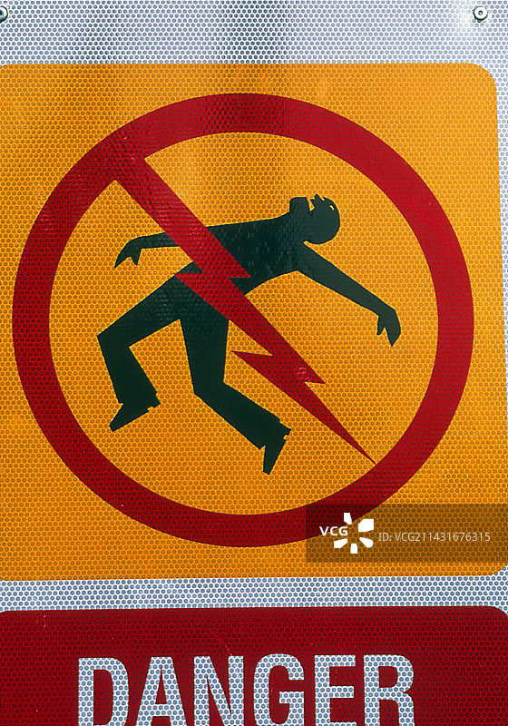触电危险标志图片素材