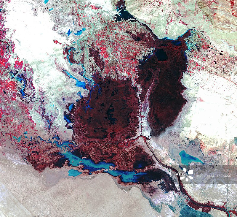 正在消失的伊拉克沼泽图片素材