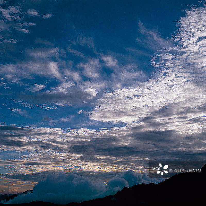 卷云、卷积云和积云图片素材