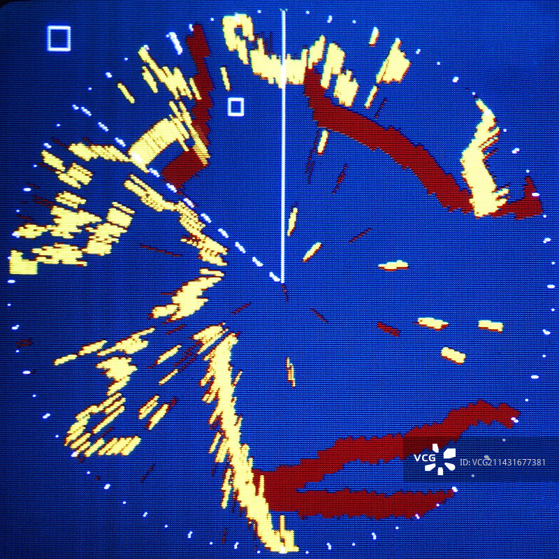 船上的雷达屏幕图片素材