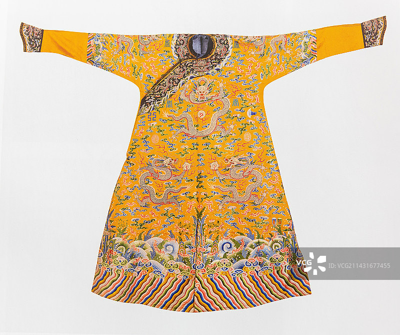 中国服饰文化，清，半正式朝服图片素材