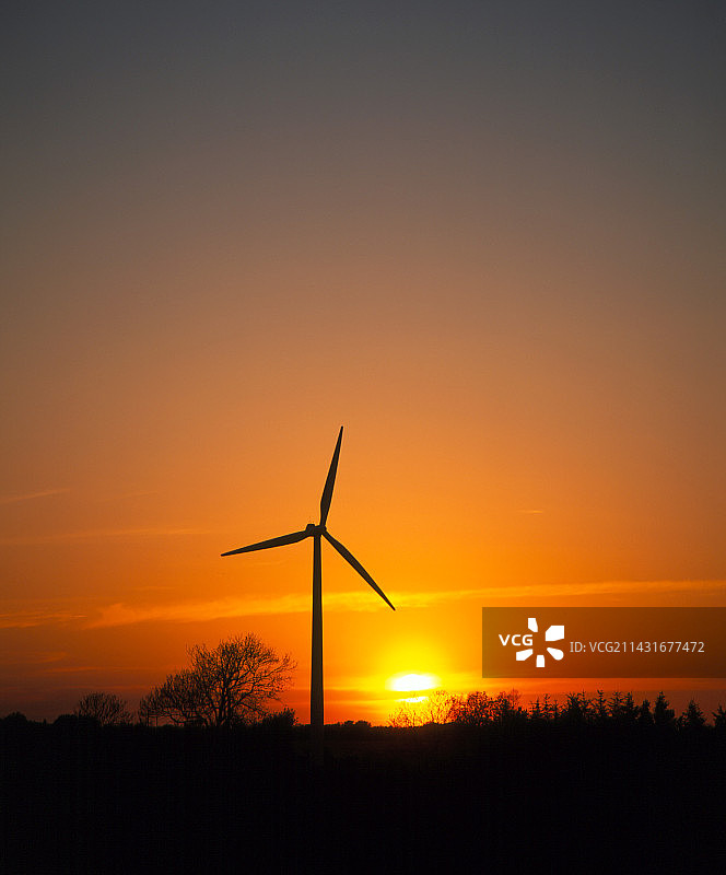 风力涡轮机图片素材