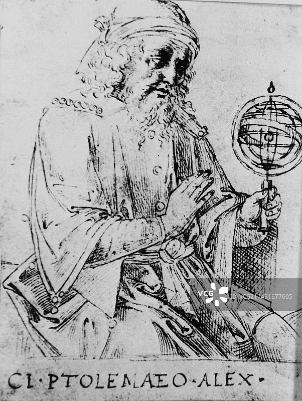 埃及希腊天文学家托勒密肖像图片素材