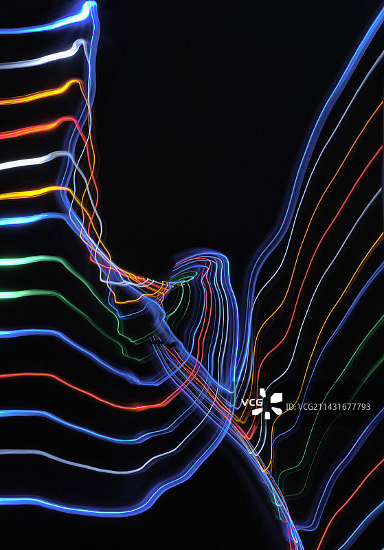 移动的光线抽象图像图片素材