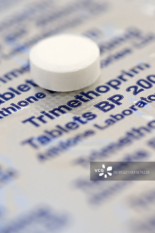 甲氧苄啶抗菌药片图片素材