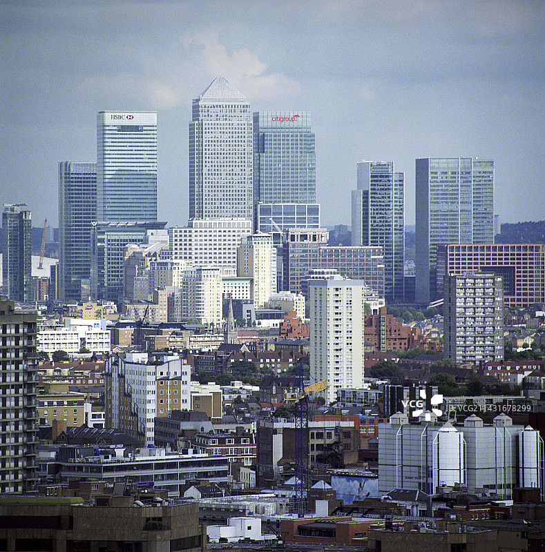 金丝雀码头摩天大楼图片素材