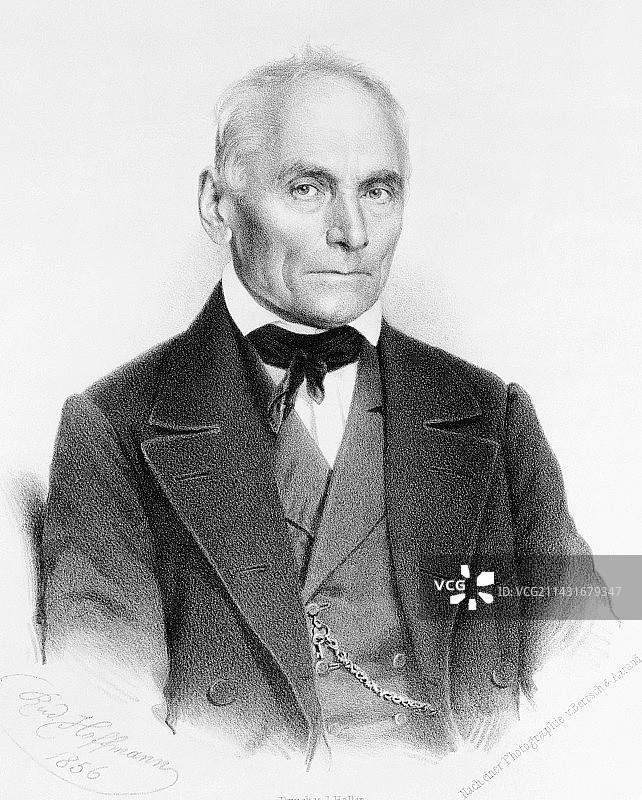 约翰内斯·普尔基涅，捷克生理学家图片素材