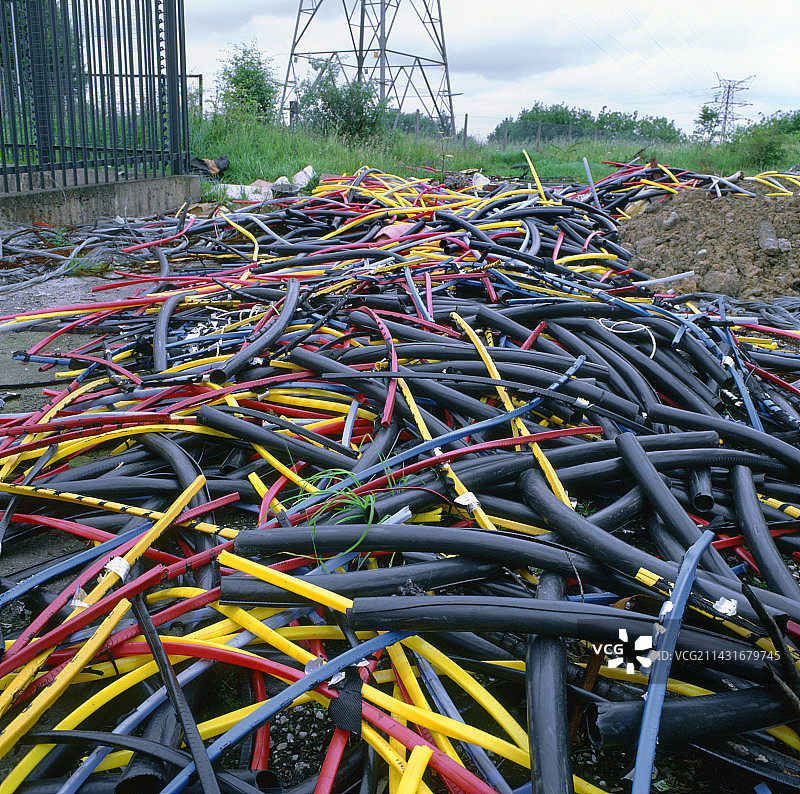 随意倾倒的PVC材料图片素材