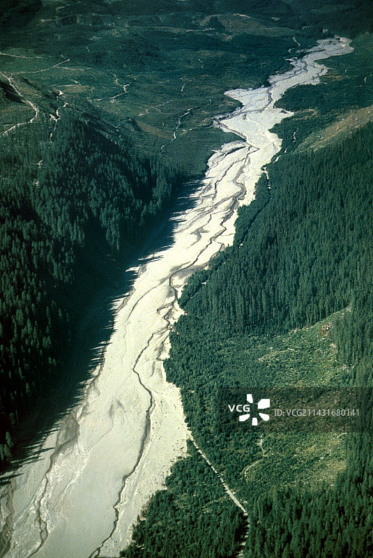 圣海伦斯火山泥流，1980年图片素材