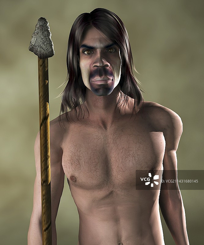 人类祖先电脑艺术作品图片素材