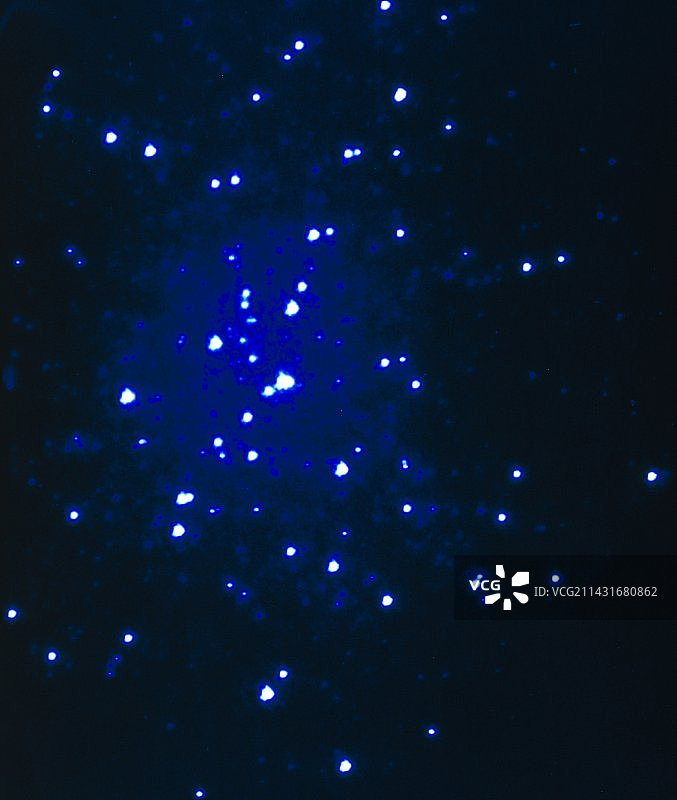M15星团核心紫外线图像图片素材
