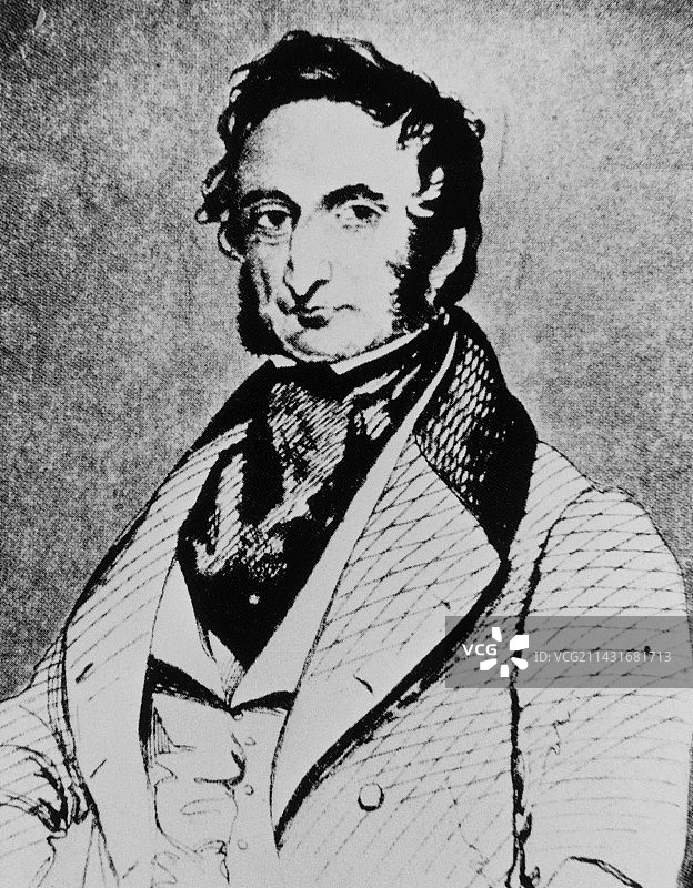 爱尔兰医生罗伯特·格雷夫斯画像图片素材