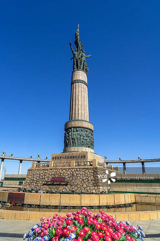 哈尔滨市人民防洪胜利纪念碑图片素材