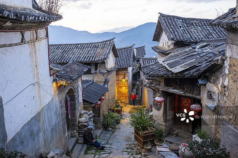 云南临沧凤庆县鲁史古镇，由于交通不便，游客知道的少，一个被低估的古镇。图片素材