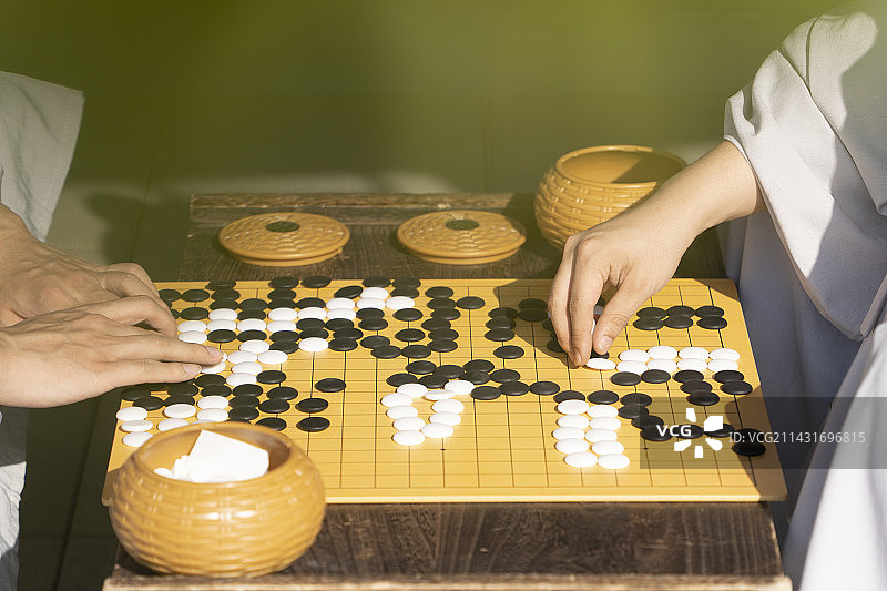 围棋对弈图片素材
