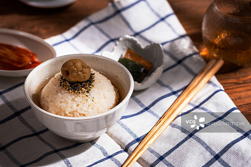 梅子茶泡饭图片素材