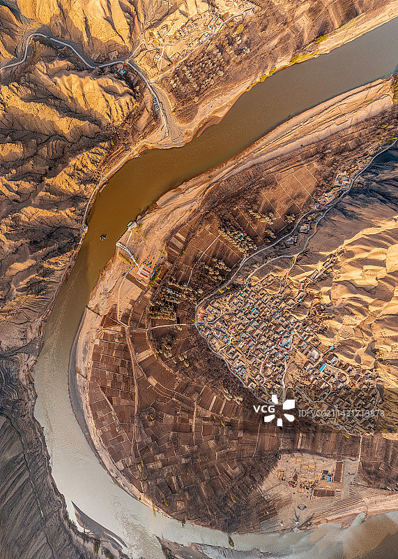 南长滩--宁夏中卫最美山村20230408图片素材