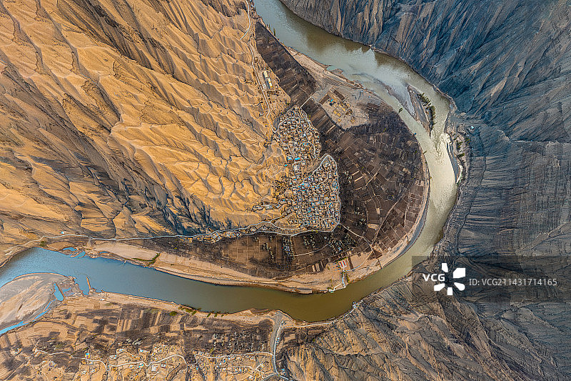 南长滩--宁夏最美山村20230409图片素材