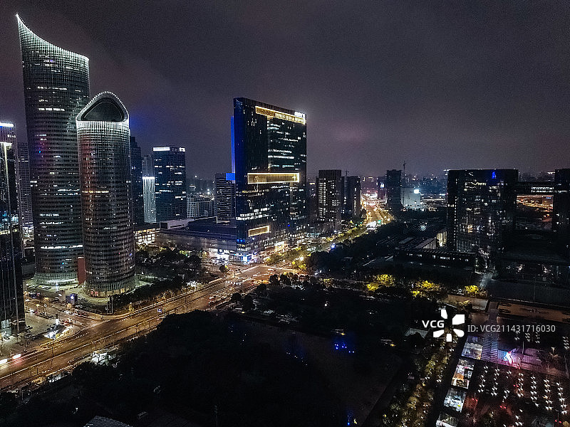 杭州 钱江新城 市民中心 洲际酒店 杭州大剧院 世包国际中心 高德置地广场 来福士广场图片素材