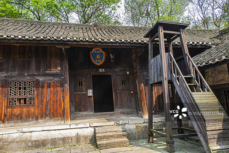 中国贵州贵阳市息烽县息烽集中营旧址、息烽集中营革命历史纪念馆,图片素材